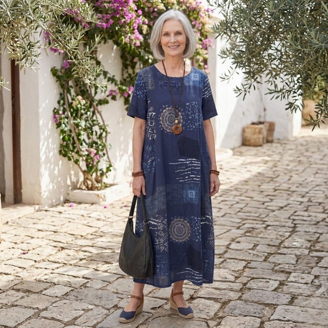 Aria Printed Relaxed Maxi Dress