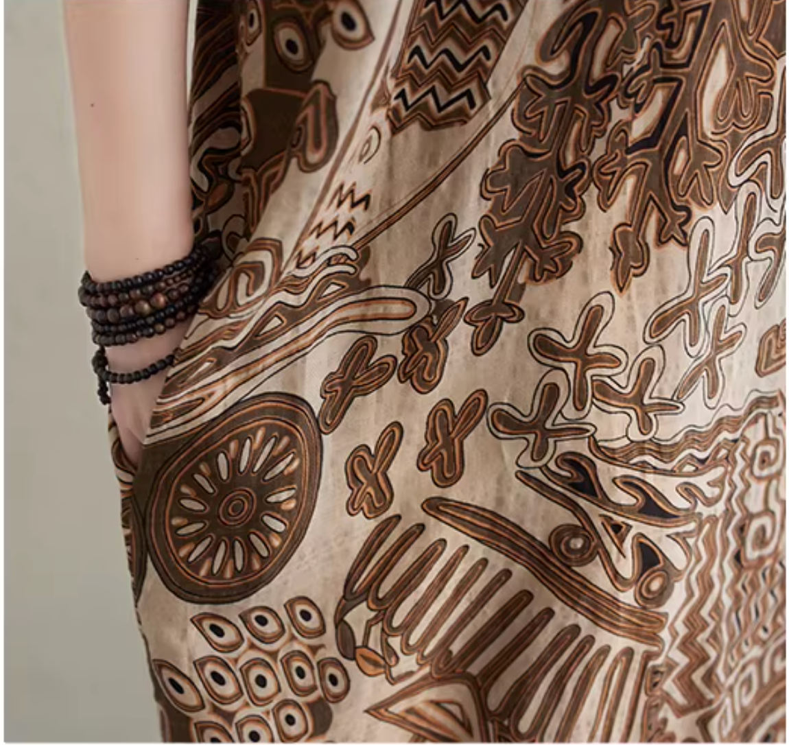 Luna Printed Maxi Dress