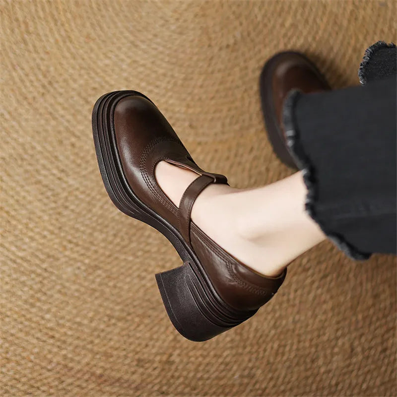 Virella | Chunky Mary Jane Pumps