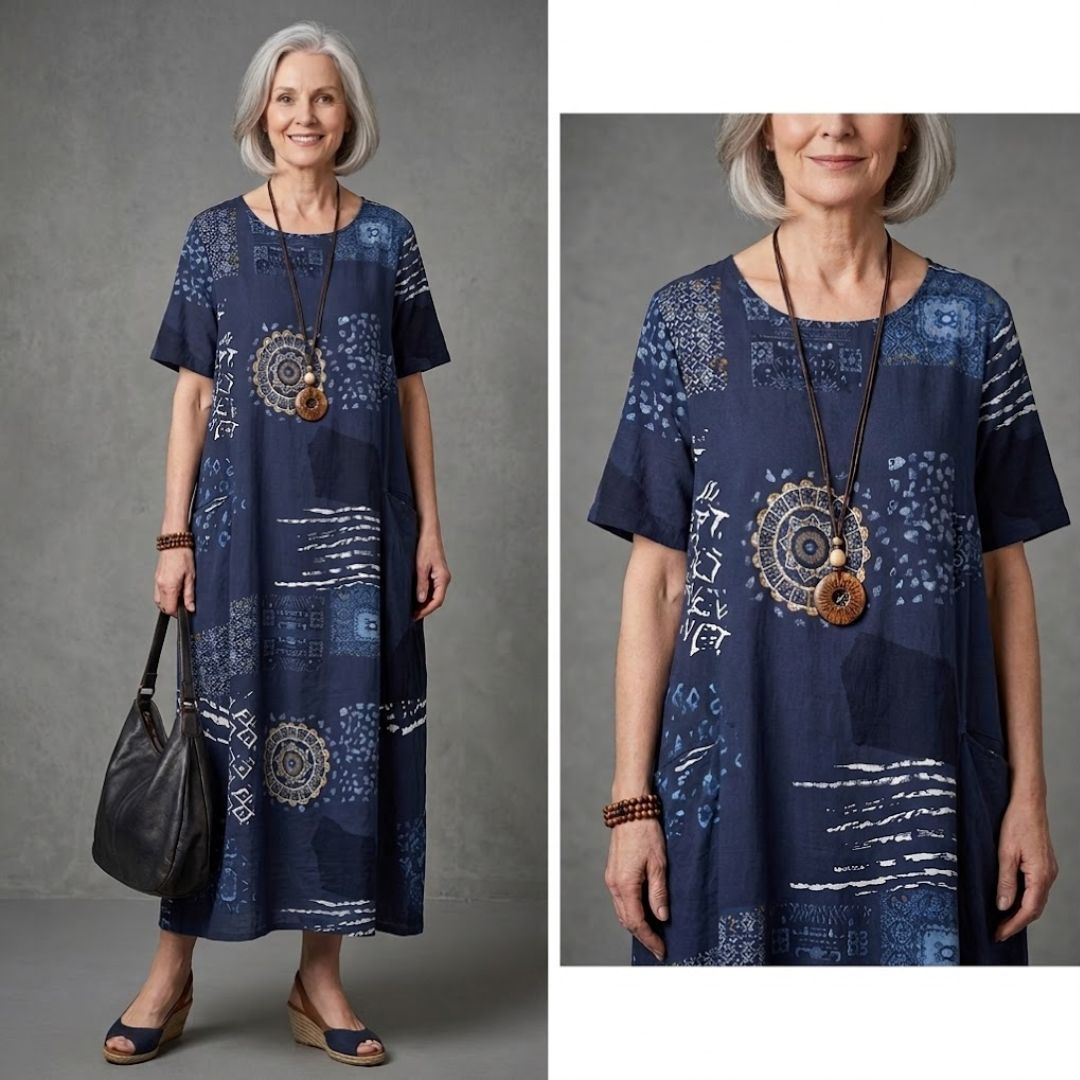 Aria Printed Relaxed Maxi Dress