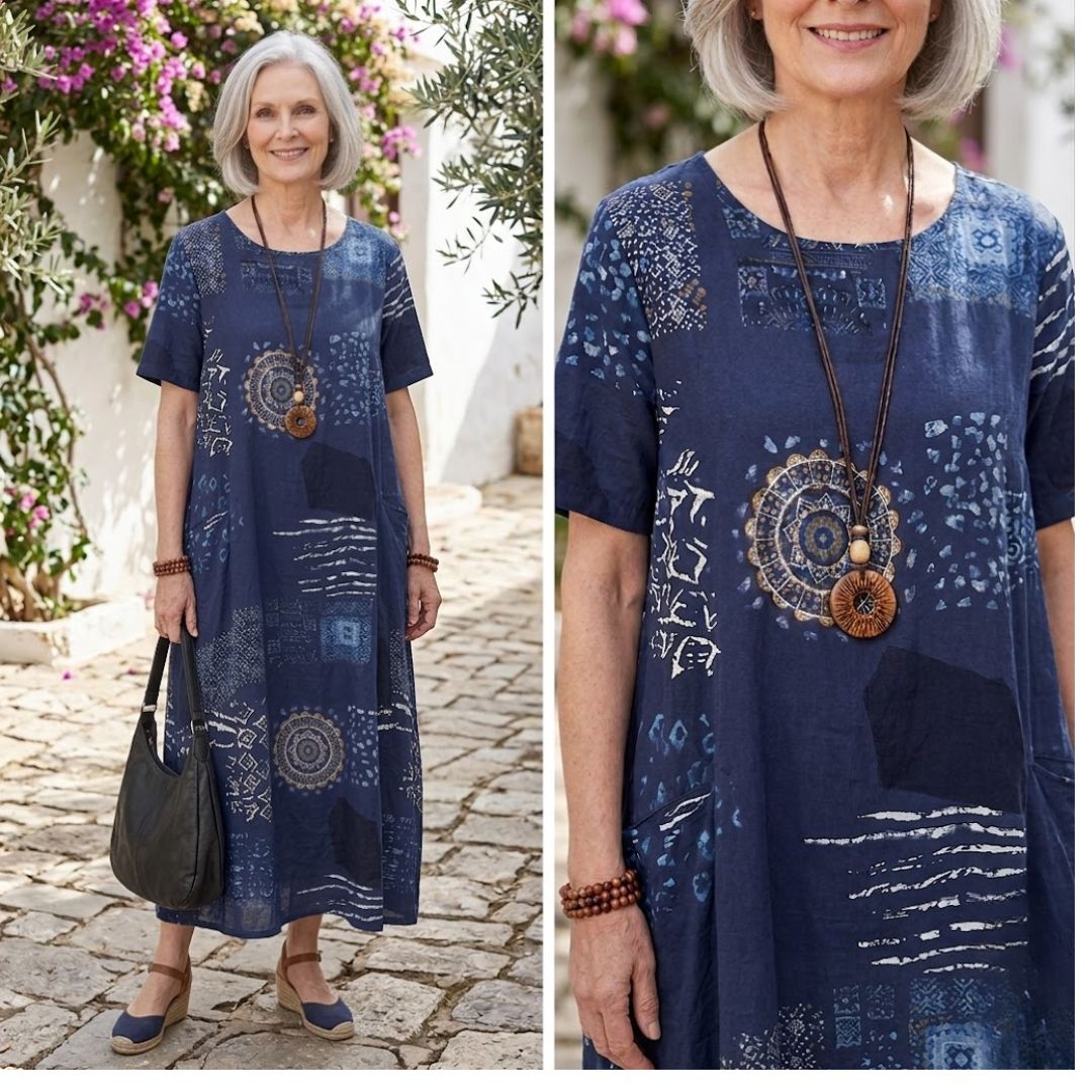 Aria Printed Relaxed Maxi Dress