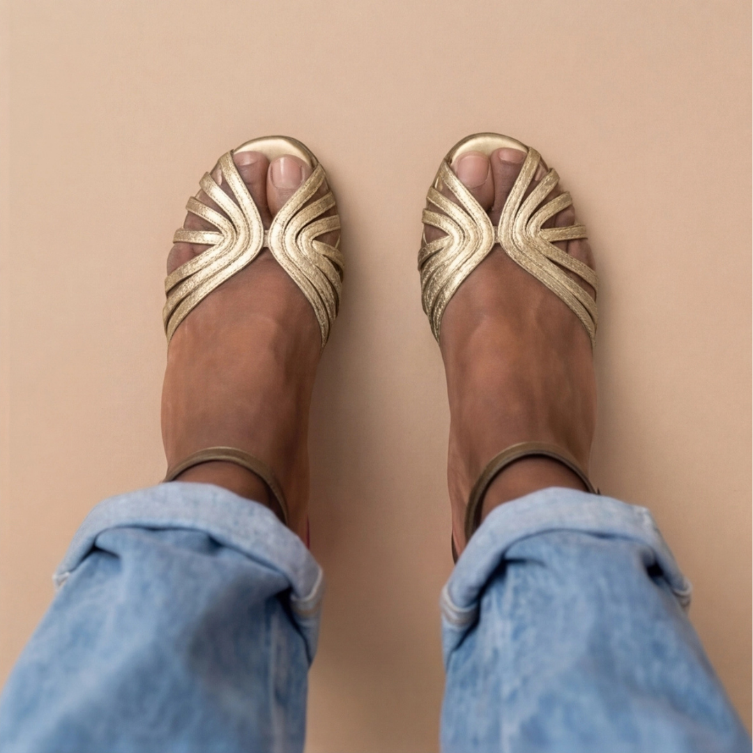 Noelyrah | Gold Block Heel