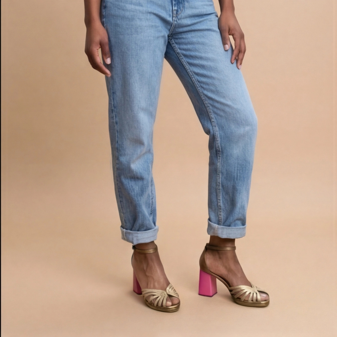 Noelyrah | Gold Block Heel