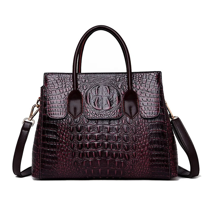 The Bordeaux Leather Tote
