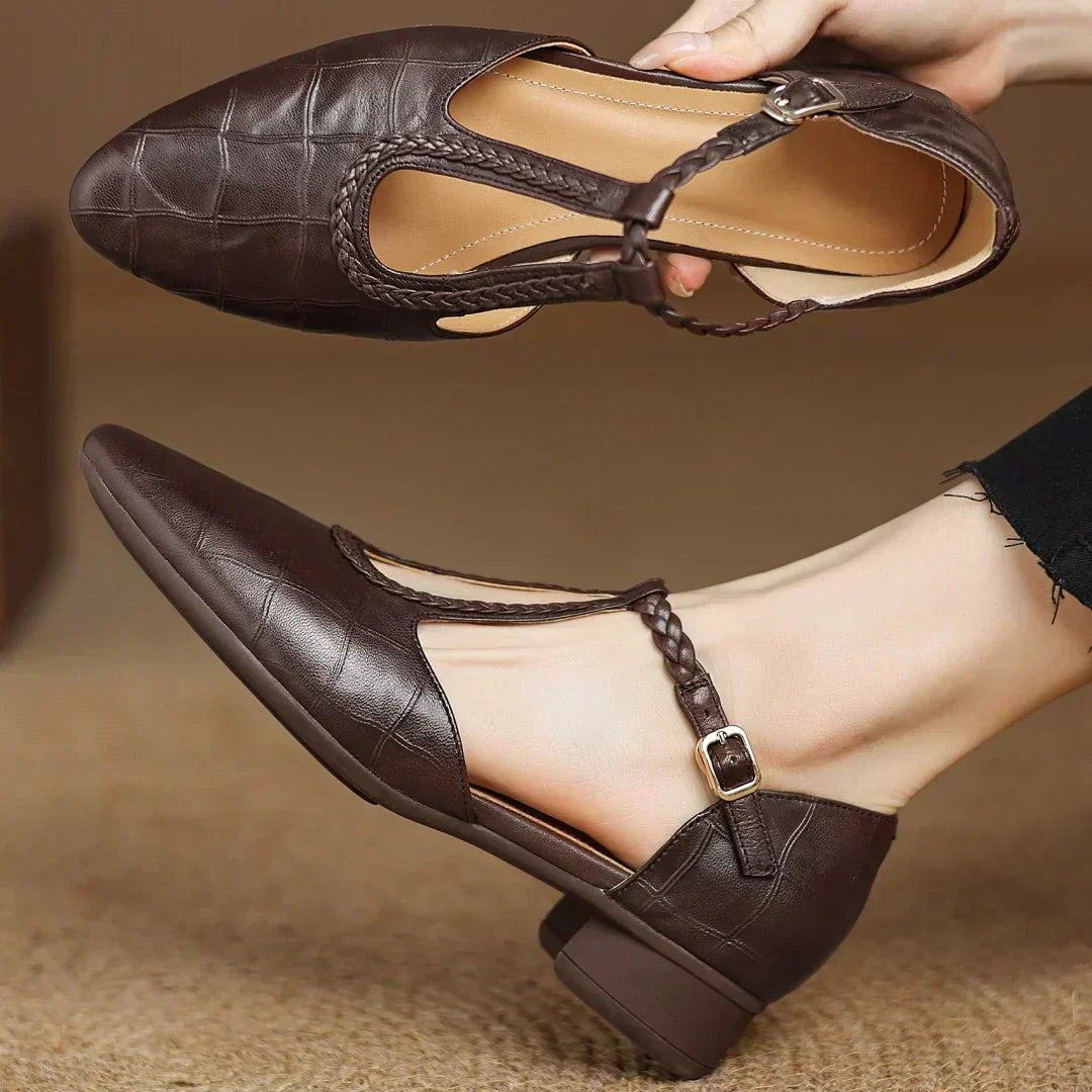 Lucette | Leather Mary Janes