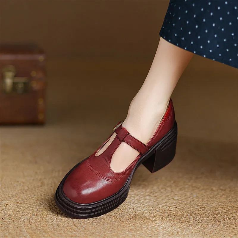 Virella | Chunky Mary Jane Pumps