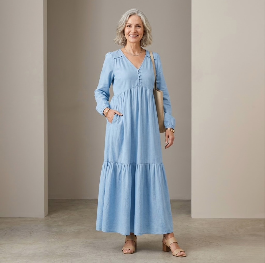 Luna Soft Flow Maxi Dress