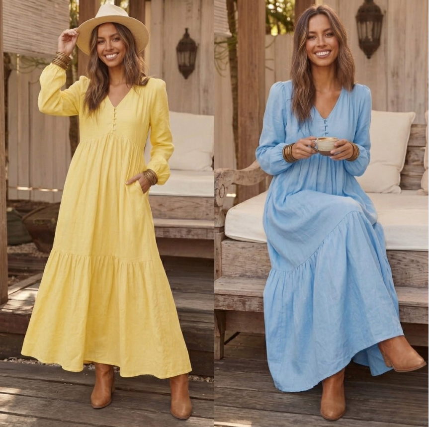 Luna Soft Flow Maxi Dress